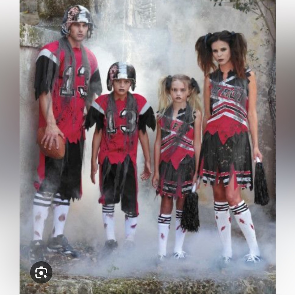 Boys zombie football player Halloween costume